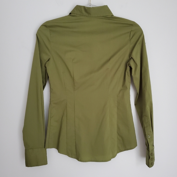 🆕️Jacob Green Button Down Shirt Size XXS - Picture 2 of 5